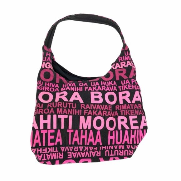Robin Ruth Handbags - Robin Ruth pink black hobo bad Bora Bora